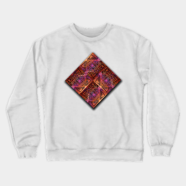 Sparkle Squares Pink Crewneck Sweatshirt by JoonMoon